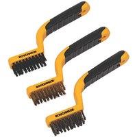 Roughneck Narrow Wire Brush Set 3 Pieces (690JF)
