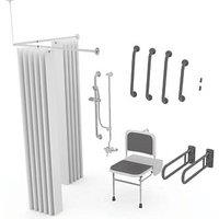 Nymas Doc M Exposed Valve Shower Pack Grey 18 Piece Set (690JM)