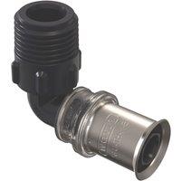 Wavin Tigris Multi-Layer Composite Press-Fit Adapting 90 BSP Male Elbows 0.5" x 16mm 10 Pack (690RM)