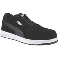 Puma Iconic Low Size 8 Black Safety Trainers (690XH)