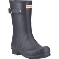 Hunter Short Back Adjustable Size 7 Womens Navy Non Safety Wellies (690XW)