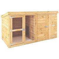 Mercia Berkshire 7' 6" x 3' 6" (Nominal) Pent Shiplap T&G Timber Dog Kennel (690YL)