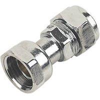 Flomasta Brass Compression Straight Tap Connector 15mm x 1/2" (69147)