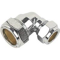 Flomasta Brass Compression Reducing 90 Elbow 22mm x 15mm (69151)