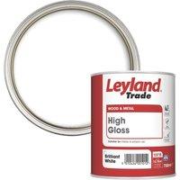 Leyland Trade 750ml Brilliant White High Gloss Solvent-Based Trim Paint (6915H)