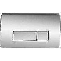 Highlife Bathrooms Storr Square Dual-Flush Flushing Plate Chrome (691HL)