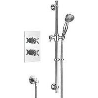 Bristan 1901 Rear-Fed Concealed Chrome Thermostatic Mixer Shower (691RH)