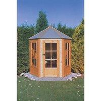 Shire Gazebo 7' x 6' (Nominal) Hexagonal Shiplap T&G Timber Summerhouse (69218)