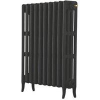 Arroll 760mm x 634mm 3101BTU Black Cast Iron 4 Column Radiator (6928F)