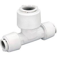 FloPlast FloFit+ Plastic Push-Fit Reducing Tee 15mm x 15mm x 22mm (692RG)