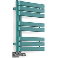 Terma 655mm x 500mm 1535BTU Teal Flat Designer Towel Radiator (692RH)