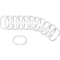 Shower Curtain Rings White 12 Pack (6934X)