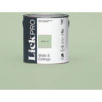 LickPro Max+ 2.5Ltr Green 13 Eggshell Emulsion Paint (693JY)