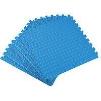 Essentials Interlocking Floor Tiles Blue 10mm 8 Pack (693PH)