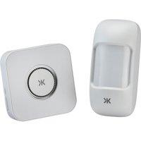 Knightsbridge DC016 Plug-In Wireless Door Chime Kit White (694YA)