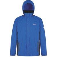 Regatta Matt Waterproof Shell Jacket Oxford Blue/Iron Medium Size 39.5" Chest (695HG)