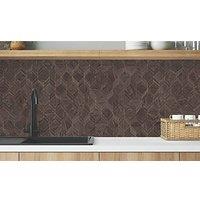 Wilsonart Parquet Walnut Brown/Gold Mid-Rise Splashback 3050mm x 600mm x 4mm (696JL)