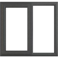 Crystal Left-Hand Opening Clear Double-Glazed Casement Anthracite Grey uPVC Window 1190mm x 1115mm (696JP)