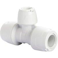Hep2O Plastic Push-Fit Reducing Keyless Tee 15mm x 15mm x 10mm (696RE)
