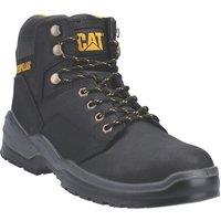 CAT Striver Size 7 Black Water-Resistant Steel Toe Cap Safety Boots (697JV)