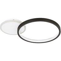 Eglo Gafares LED Ceiling Light Black/White 15W 2100lm (697PL)