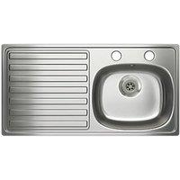 Carron Phoenix 1 Bowl Stainless Steel Kitchen Sink 940mm x 485mm (69853)