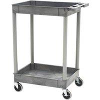 Grey 2-Shelf Trolley 980mm (698HJ)