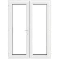 Crystal White Triple-Glazed uPVC French Door Set 2055mm x 1490mm (698JN)