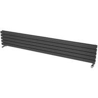 Ximax Fortuna 294mm x 1800mm 3379BTU Anthracite Horizontal Designer Radiator (698TR)