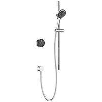 Mira Platinum HP/Combi Rear-Fed Black/Chrome Thermostatic Wireless Digital Mixer Shower (699PC)