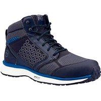 Timberland Pro Reaxion Mid Size 8 Black/Blue Safety Trainer Boots (699PR)