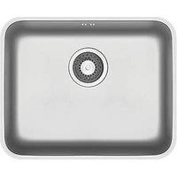 Swirl 1 Bowl Stainless Steel Kitchen Sink 524mm x 424mm (699RG)