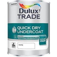 Dulux Trade Quick-Dry 1Ltr White Matt Interior Wood & Metal Undercoat (7006H)