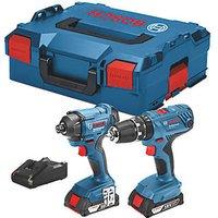 Bosch 06019G5172 18V 2 x 2.0Ah Li-Ion Coolpack Cordless Combi Drill & Impact Driver Twin Pack (700HP)