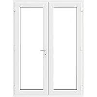 Crystal White Triple-Glazed uPVC French Door Set 2055mm x 1590mm (700JM)