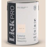 LickPro 5Ltr Smooth Taupe 03 Masonry Paint (700TM)