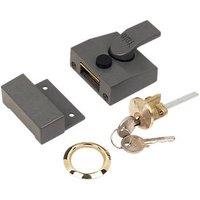 Yale 630085001702 Narrow Night Latch Grey 40mm Backset (70141)