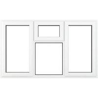 Crystal Top, Left & Right-Hand Opening Clear Triple-Glazed Casement White uPVC Window 1770mm x 1040mm (701JM)