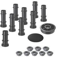 Mira Flight Level Tray Riser Leg Set Black/Grey 49mm 9 Pieces (701PJ)