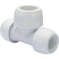 Hep2O Plastic Push-Fit Reducing Keyless Tee 22mm x 22mm x 28mm (701RE)