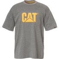 CAT Trademark Logo T-Shirt Short Sleeve Tee Shirts Grey Large 41" Chest (701XT)
