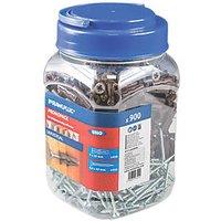 Rawlplug Uno Wall Plugs & Screws 7mm x 30mm 450 Pack (702HV)