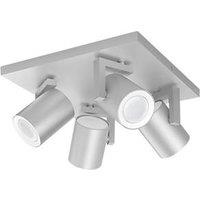 Philips Hue Argenta LED Quadruple Spotlight Aluminium 6W 1400lm (702JE)
