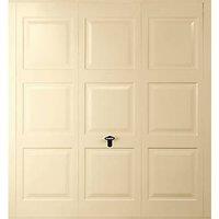 Gliderol Georgian 8' x 6' 6" Non-Insulated Frameless Steel Up & Over Garage Door Ivory (702VP)