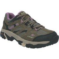 Hi-Tec Apex Lite Low Hikers Size 4 Womens Taupe Waterproof Non Safety Trainers (702YG)