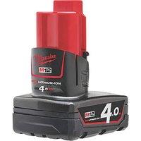 Milwaukee M12 B4 12V 4.0Ah Li-Ion RedLithium Battery (703FJ)