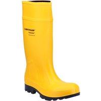 Dunlop Purofort Professional Size 10.5 Yellow Steel Toe Cap Safety Wellies (703JX)