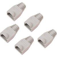 Labgear RJ45 PVC Boots 8mm Grey 5 Pack (703KM)