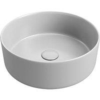 Matt Grey Bathroom Washbowl No Tap Holes 355mm (704PJ)