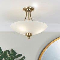 Quay Design Brooke Ceiling Flush Light Antique brass (704VG)